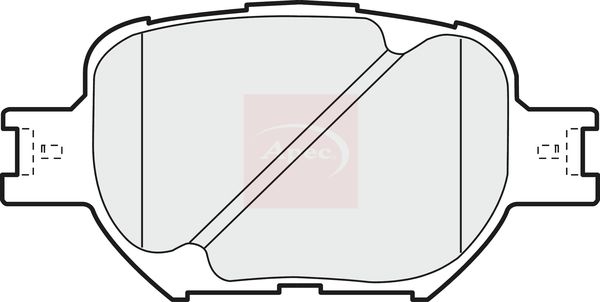 APEC Brake Pad Set, disc brake PAD1180