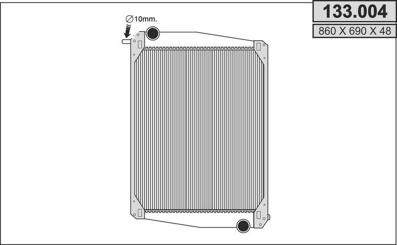 AHE 133.004 - Radiator, engine cooling