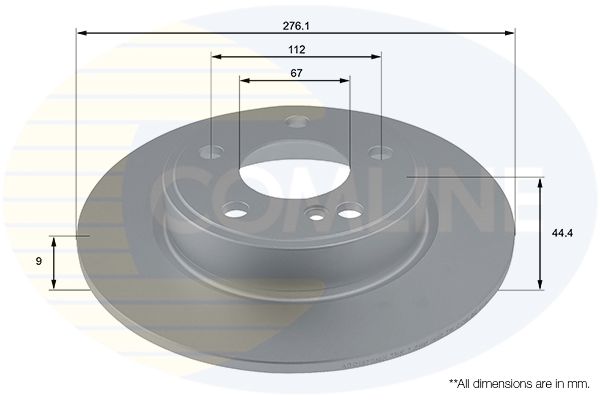 Comline Brake Disc ADC1670