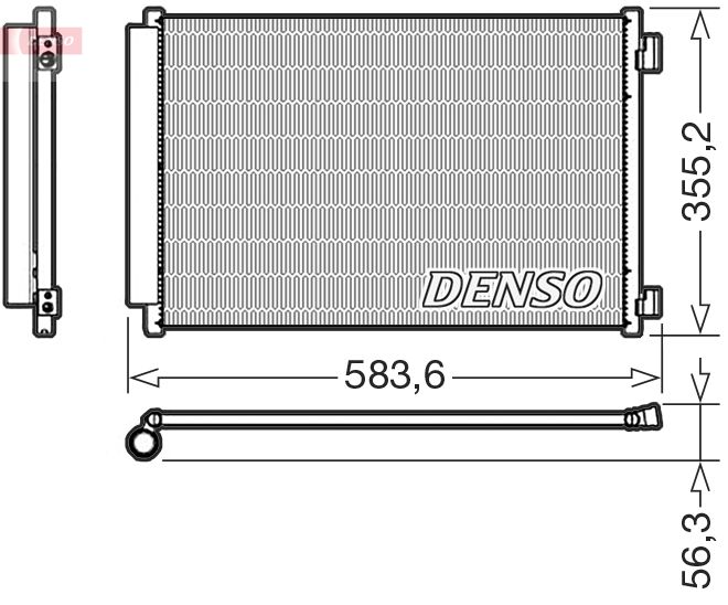 DENSO kondenzátor, klíma DCN09146