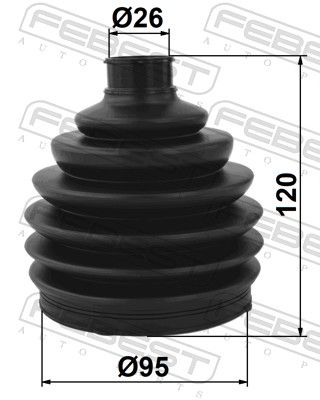 FEBEST 1217P-JX1 Bellow, drive shaft