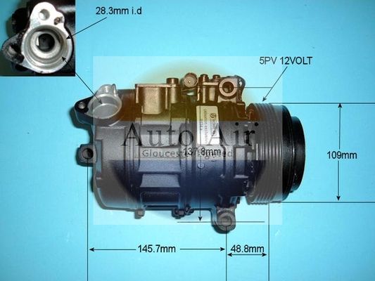 Auto Air Gloucester 14-6464R Compressor, air conditioning