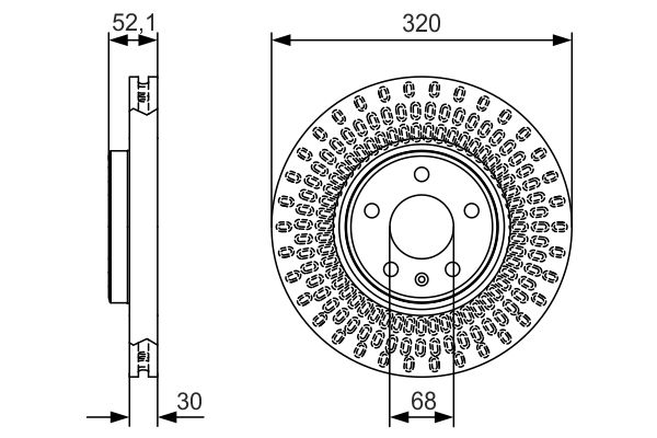 BOSCH 0 986 479 C49 Brake Disc