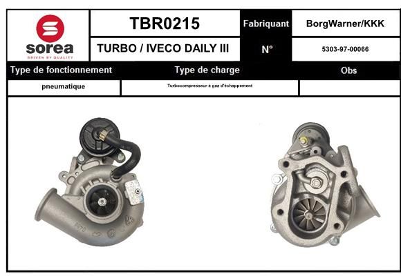 Compresor,sistem de supraalimentare TBR0214 EAI