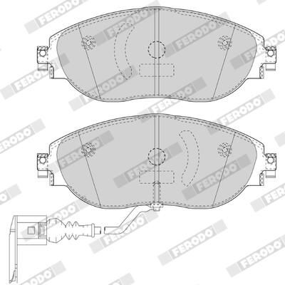 FERODO FDB4425 Brake Pad Set, disc brake