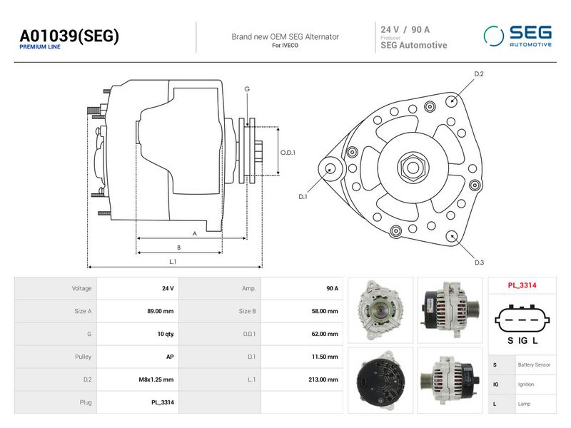 Prekės atitinka OEM kodą: A4TA8491