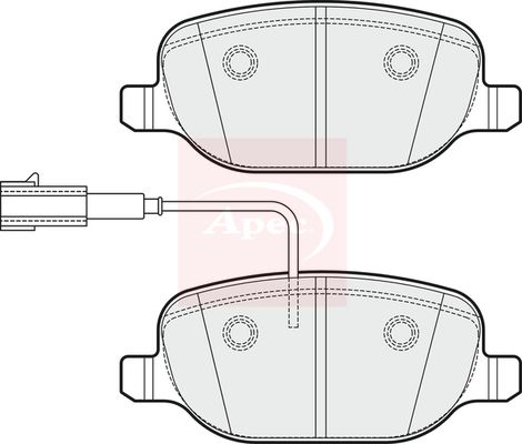 APEC Brake Pad Set, disc brake PAD2039