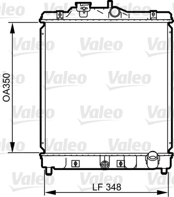 Радіатор, система охолодження двигуна, Valeo 734117