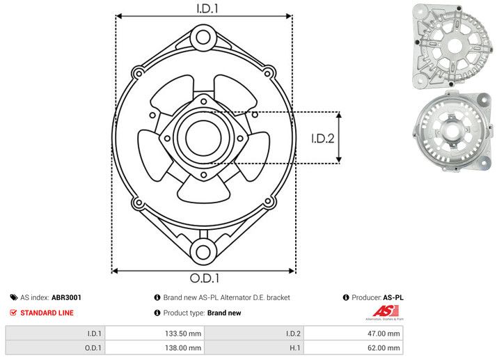Kaitsekate, generaator, AS-PL ABR3001
