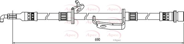 APEC Brake Hose HOS4126