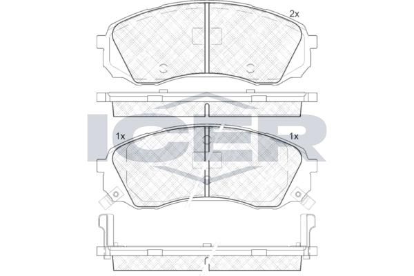 ANDEL 181911 Brake Pad Set, disc brake