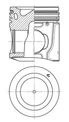 Product Image - Zuiger - 41806600 - KOLBENSCHMIDT