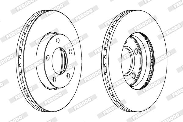 FERODO DDF1311C Brake Disc