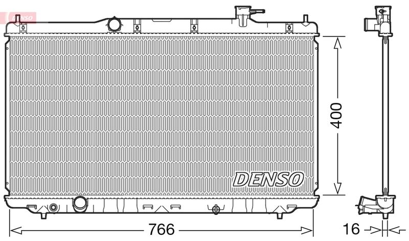 Denso Engine Cooling Radiator DRM40038