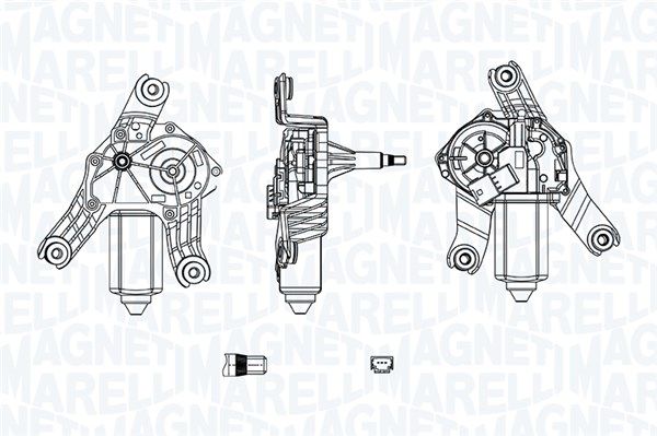 Двигун склоочисника, Magneti Marelli 064071300010