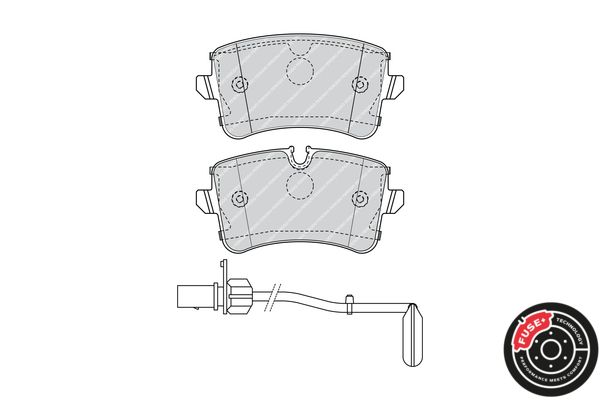 FERODO FDB4393 Brake Pad Set, disc brake