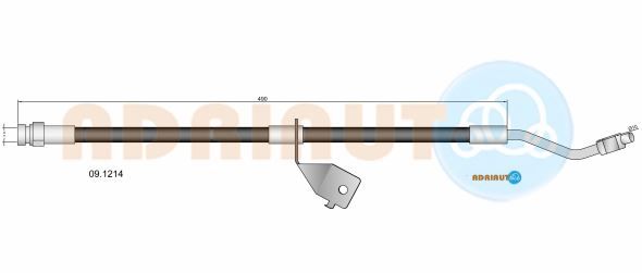 Гальмівний шланг, Adriauto 09.1214