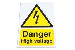 Laser Tools Danger High Voltage Sign