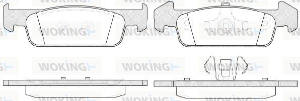 Колодки тормозные, передние, RENAULT Twingo, 1.0, 14-; DACIA Logan, Sandero, 1.2-1.5, 12-