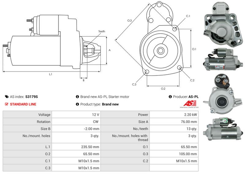 AS-PL S3179S Starter