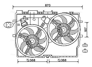 AVA QUALITY COOLING ventilátor, motorhűtés FT7585