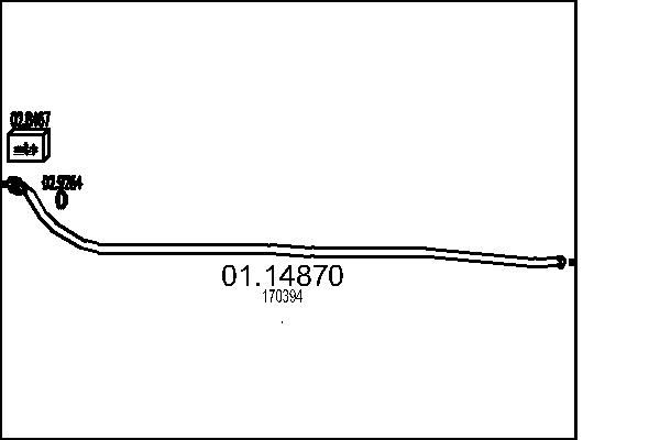 MTS kipufogócső 01.14870