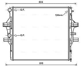 Радіатор охолодження IVECO DAILY 11- (вир-во AVA)