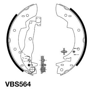 MOTAQUIP fékpofakészlet VBS564