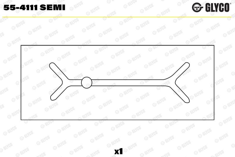 Coussinet+palier+bielle GLYCO 55-4111 SEMI