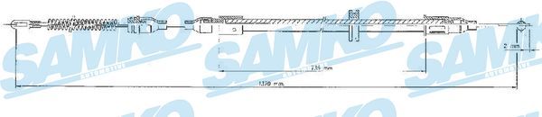 Тросовий привод, стоянкове гальмо, Samko C0547B