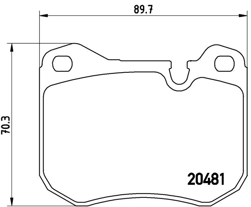 Piduriklotsi komplekt, ketaspidur, BREMBO P 65 002