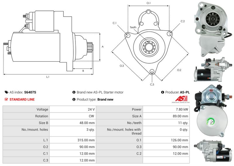 AS-PL S6407S Starter