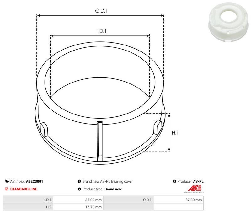 Kaitsekate, generaator, AS-PL ABEC3001