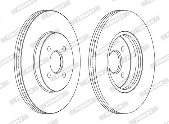FERODO DDF1195C Brake Disc