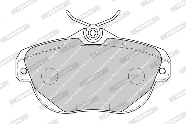 FERODO FDB1838 Brake Pad Set, disc brake