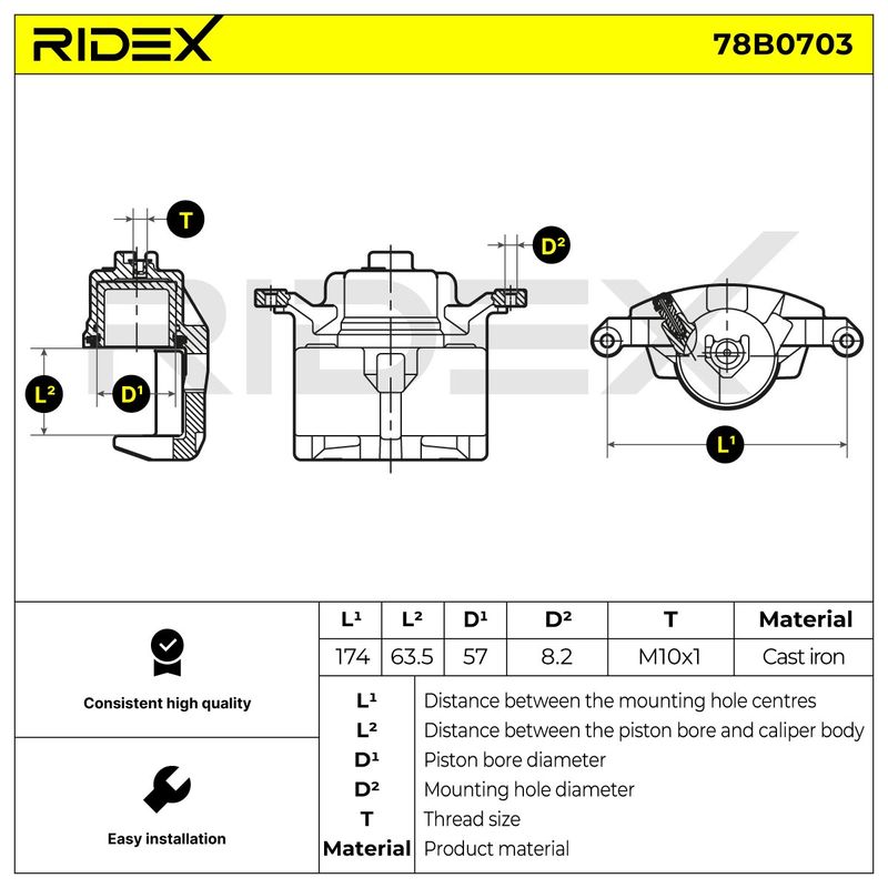 спирачен апарат RIDEX