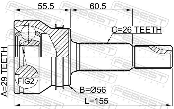 This part match OEM code: 42330-42081