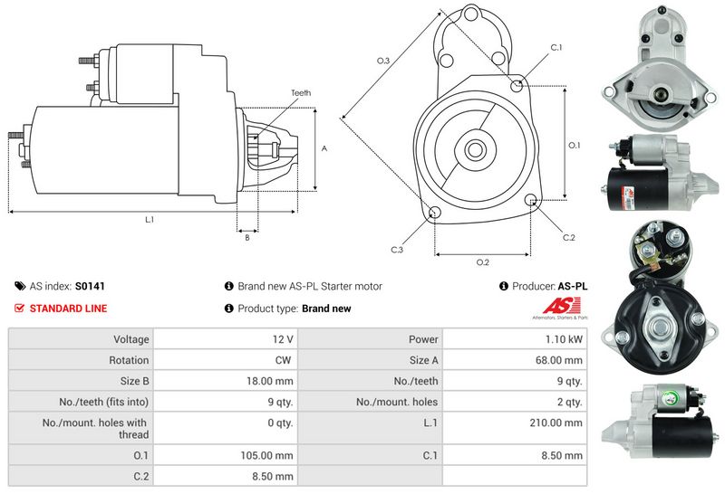 AS-PL S0141 Starter