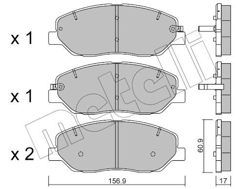 Plaquettes+de+frein+à+disque METELLI 22-0787-0