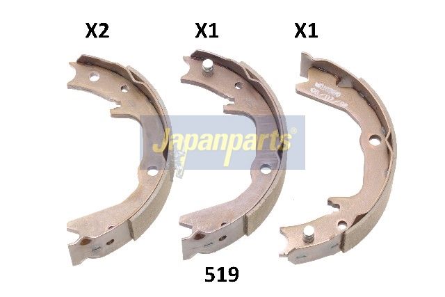 JAPANPARTS Stabdžių trinkelių komplektas