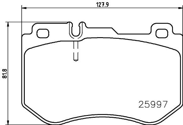 BREMBO fékbetétkészlet, tárcsafék P 50 123