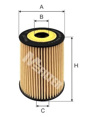 Оливний фільтр, Mfilter TE604