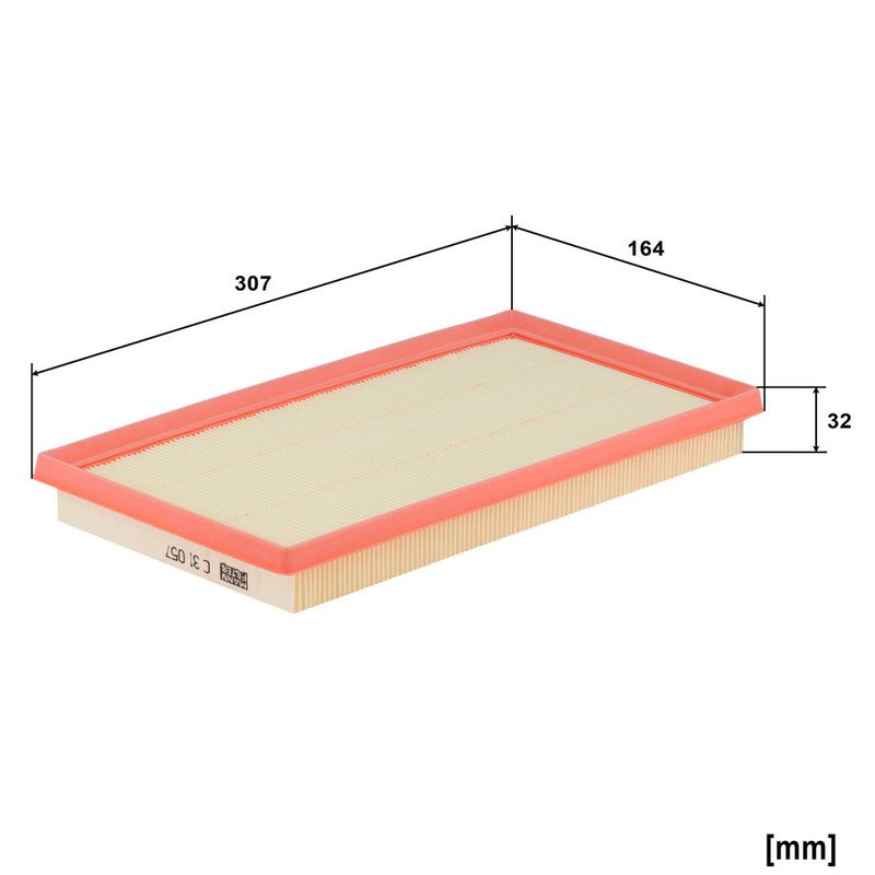Õhufilter, MANN-FILTER C 31 057