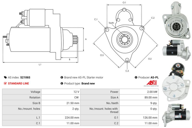 AS-PL S2106S Starter