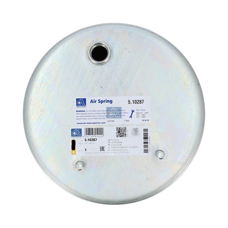 Burduf, suspensie pneumatica 5.10287 DT Spare Parts