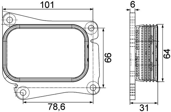 Product Image - Oliekoeler, motorolie - CLC111000P - MAHLE