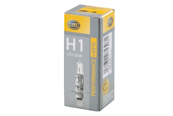 HELLA H1 12V 55W Лампа накаливания PLUS 60%