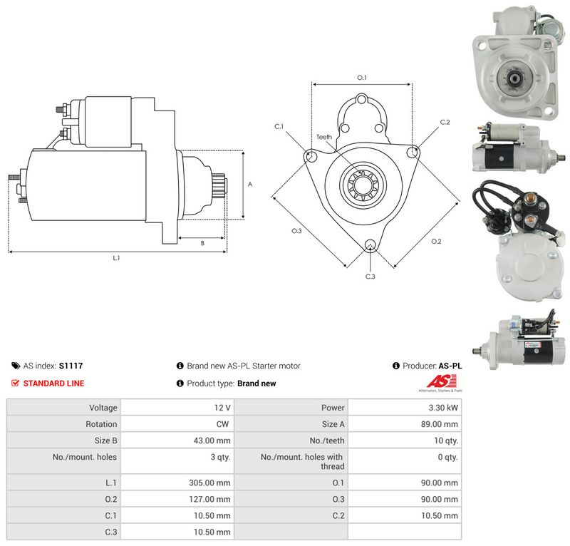 AS-PL S1117 Starteris