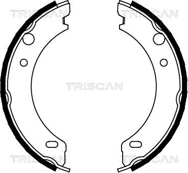 TRISCAN fékpofakészlet, rögzítőfék 8100 27538