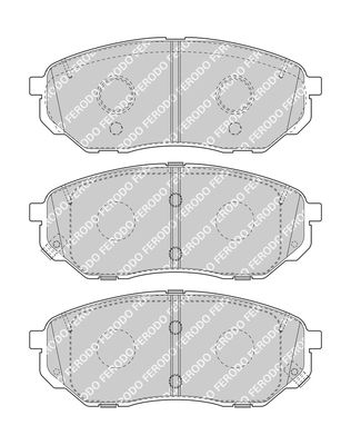 Тормозные колодки, дисковые Ferodo FDB4983